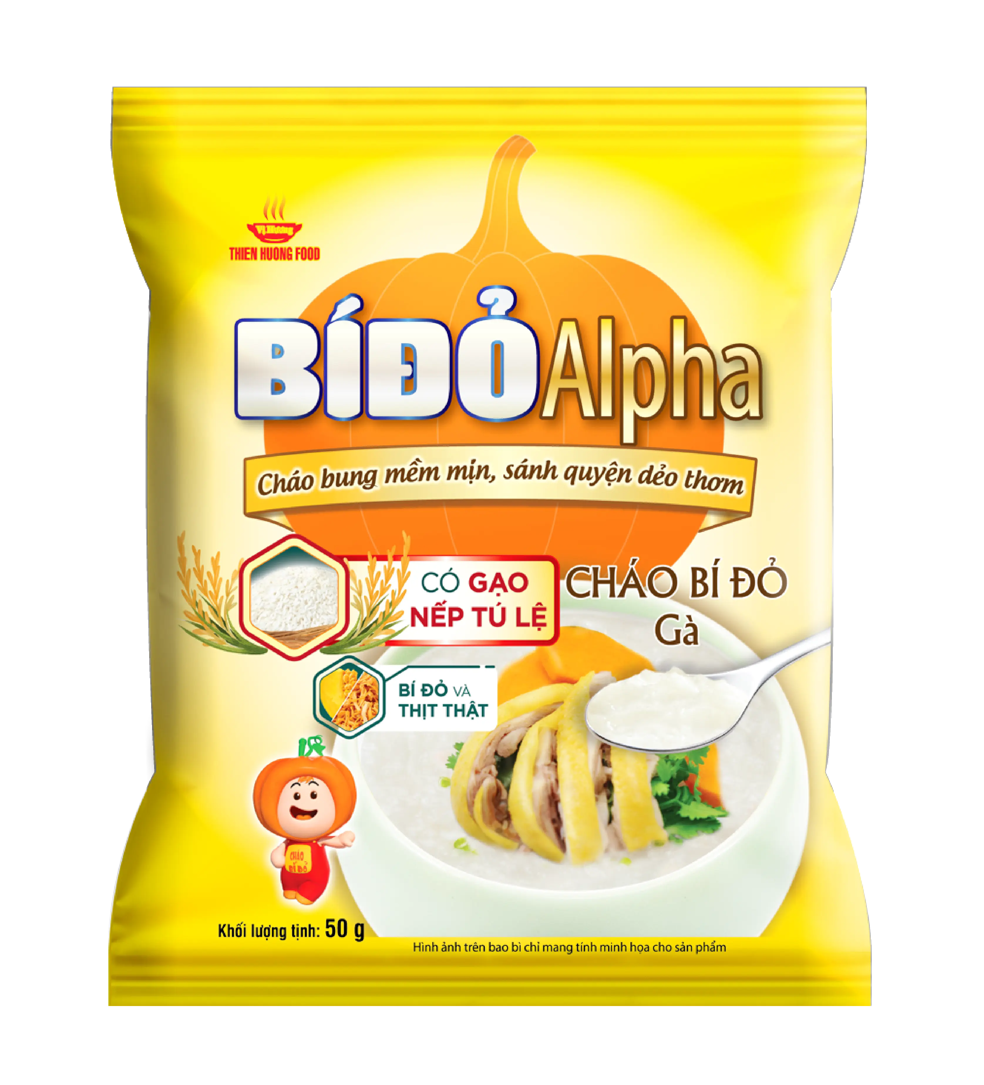 CHÁO BÍ ĐỎ GÀ