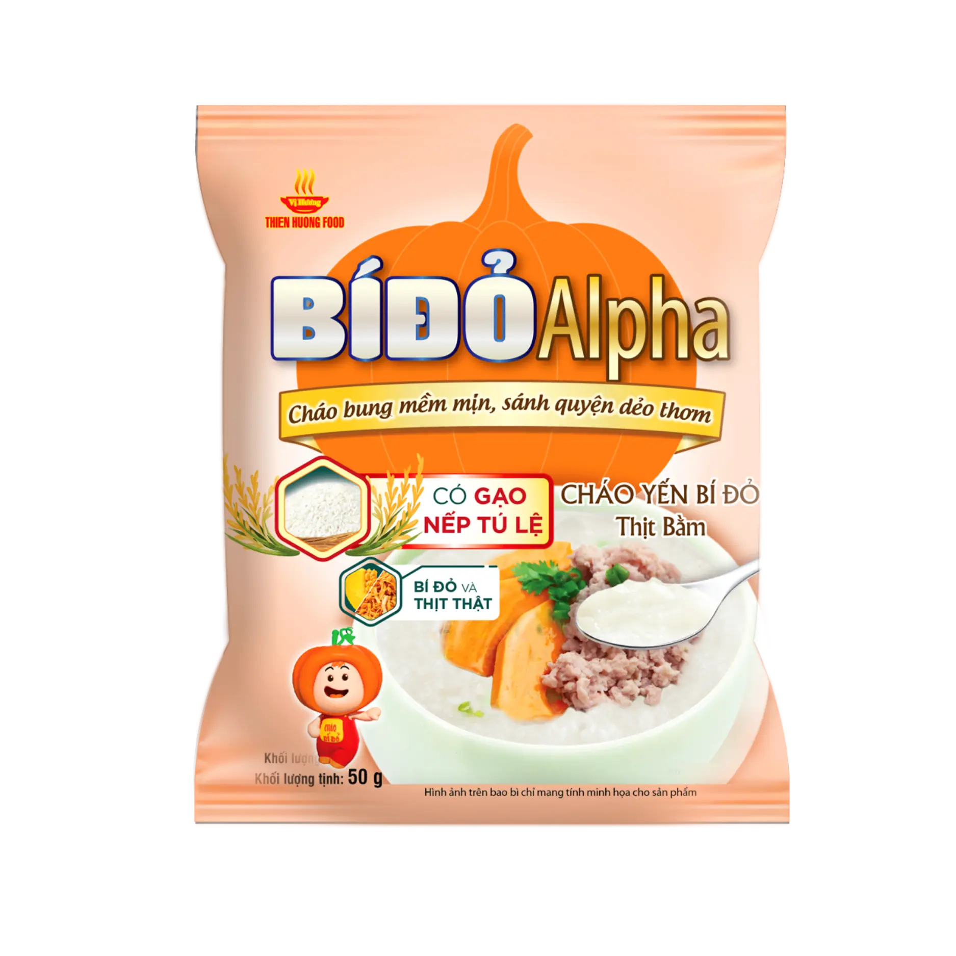 CHÁO BÍ ĐỎ THỊT BẰM